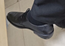 红蜻蜓男士正装商务皮鞋德比鞋婚鞋内增高男鞋 WTA7376 黑色41 实拍图