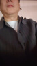羅蒙（ROMON）針織衫外套男士開衫毛衣新款復(fù)古式春秋季翻領(lǐng)時尚休閑毛衣男上衣 1156 紫灰色 170/L 約110-130斤可穿 曬單實(shí)拍圖