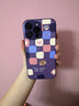 圣圖朗新款小羊皮17適用蘋(píng)果16pro手機殼iPhone13卡通15小熊12硅膠8plus防摔14promax高級感可愛(ài)11套全包 暗紫色【格子熊】液態(tài)小羊皮 iPhone 14 Pro Max 曬單實(shí)拍圖