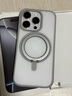 W&P適用蘋(píng)果16Pro手機殼支架iphone16pro保護套 Magsafe磁吸充電防摔磨砂支點(diǎn)殼亮銀色wp 曬單實(shí)拍圖