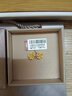 六福珠寶  足金櫻花心形黃金耳釘耳飾送禮 計(jì)價(jià) B01TBGE0011 1.96克(含工費(fèi)112元) 配硅膠耳堵 曬單實(shí)拍圖