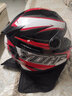 YOHE3C男女電動(dòng)摩托車(chē)全盔機車(chē)保暖全覆式四季安全帽頭盔冬季圍脖防寒 黑白紅23#（可坼圍脖） XXL(63-64) 曬單實(shí)拍圖