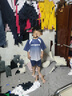 左西男童套裝速干運動(dòng)夏裝2025新款兒童短袖籃球服兩件套潮 藍色 110 曬單實(shí)拍圖