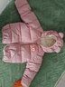 史努比（SNOOPY）寶寶棉服加絨加厚冬季發(fā)光1-8歲兒童棉衣外套男童女童洋氣棉襖 粉色 加絨加厚 100 曬單實(shí)拍圖