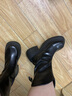 微光里 厚底粗跟短靴女春季小個子馬丁靴新款單靴切爾西靴法式瘦瘦靴 黑色 37 曬單實(shí)拍圖
