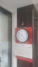 北极星（POLARIS）挂钟 时尚创意客厅钟表 简约石英钟12英寸2842黑色 晒单实拍图