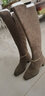 7or9燕麥麥芬 過(guò)膝長(cháng)靴女3.5cm秋冬氣質(zhì)方頭長(cháng)筒靴舒適粗跟暖暖靴 燕麥麥芬3.5cm-配飾需要單獨購買(mǎi) 36 曬單實(shí)拍圖