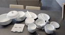 曼遠景德鎮白瓷玲瓏餐具釉下彩碗盤(pán)組合高檔餐具碗碟家用健康送禮喬遷 釉下彩白瓷玲瓏10人配置 68頭 曬單實(shí)拍圖