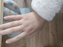 萊紳通靈排鉆戒指18K金鉆戒女漫步塞納河求婚結婚禮物 【悅己禮物】黃18K金 15號 曬單實(shí)拍圖