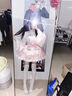 閃動(dòng)少女（SHANDONGSHAONV）洛麗塔裙子可愛(ài)蘿莉塔lolita原創(chuàng  )設計夏日萌喵洋裝和風(fēng)女仆改良連 粉色【上衣+半身裙+圍裙+腰封蝴 M 曬單實(shí)拍圖