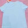 特步短袖女夏季新款寬松休閑半袖針織T恤透氣百搭女運動(dòng)上衣 清水藍 XS /155 曬單實(shí)拍圖