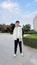 波司登（BOSIDENG）【反季】冬季羽絨服男短款連帽加厚新國標(biāo)90絨商場同款寬松外套 鏡潭綠/黑色4753/8056475A M 175/96A 曬單實拍圖