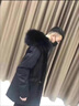 啄木鳥新款棉服男士派克服冬季可拆卸內(nèi)膽中長款加厚狐貍貉子毛皮草外套 草綠色 165 曬單實拍圖