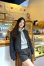 DXOT韓版高級棒球服休閑外套女2025秋季新款寬松慵懶百搭短款上衣ins 花灰色 外套 M 曬單實拍圖