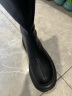 百丽显瘦长筒靴女商场同款增高弹力靴加绒A1V1DDG3 黑色 37 实拍图