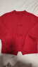 森馬（Semir）【跨晚同款】騏驥紅色毛衣女甜美國風(fēng)盤(pán)扣上衣秋冬氛圍感新年紅色 紅色調00366 M 160/84A 曬單實(shí)拍圖