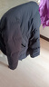 杰奧羽絨服女過(guò)膝長(zhǎng)款23年新款保暖90鵝絨H版寬松簡(jiǎn)約純色連帽秋冬 1001#黑色 XL (175) 曬單實(shí)拍圖