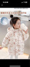 G. DUCKKIDS過(guò)年衣服女童羽絨服中長(cháng)款2023冬裝新款韓版寶寶兒童加厚洋氣 米白色 120 建議身高110-120 曬單實(shí)拍圖
