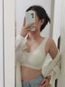 貓人無痕內(nèi)衣女夏季薄款聚攏文胸冰絲防下垂收副乳無鋼圈美背心式胸罩 奶白色【涼感小空調(diào)·軟支撐】 M 【適合80-100斤 34/75ABC】 曬單實拍圖