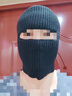 慕雪辭巴拉克拉法帽子男士頭套秋冬復(fù)古黑色毛線針織冷帽防風(fēng)護(hù)臉面罩女 高彈力大頭 曬單實(shí)拍圖