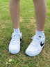 耐克（NIKE）大童鞋女鞋 2025夏季新款運(yùn)動(dòng)鞋COURT BOROUGH LOW板鞋低幫休閑鞋 DV5456-104 37.5 曬單實(shí)拍圖
