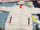 皮爾卡丹（pierre cardin）2025冬新款嘉興羽絨衣女中長(cháng)款寬松羽絨襖a字斗篷型加厚氣質(zhì)外套 晉江棉服女米色 L 建議115-130斤 曬單實(shí)拍圖
