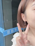 芮麗塔9999足銀耳扣少女心流蘇防掉耳環(huán)耳墜養(yǎng)耳洞防過敏耳飾新款高級感 愛心足銀防過敏耳扣一對 曬單實拍圖