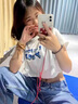 品莠爵士舞蹈服裝女春夏季春夏鹽系套裝女韓版街舞上衣辣妹設(shè)計(jì)感露臍 黑色露臍短袖+背心+闊腿褲 三件 M 建議85-105斤 曬單實(shí)拍圖