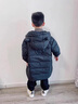 G.DUCKKIDS小黃鴨童裝兒童羽絨服男童中長(cháng)款加厚男孩外套冬季寶寶小惡魔衣服 黑色 110 碼建議4~5歲【100-110cm】 曬單實(shí)拍圖