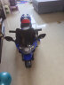 孩智乐儿童电动车摩托车可坐人三轮车男女宝宝3-4-5-6岁小孩电动车 大电瓶双驱动-蓝色 实拍图