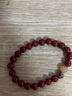 千寶萊朱砂手鏈本命年轉運珠紅繩編織朱砂手串情侶閨蜜款手繩 圓珠平結單珠款【紅色】 曬單實(shí)拍圖