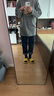 LOVER RUCCI鯊魚(yú)褲搭配的上衣純棉體恤女遮臀灰色打底衫長(zhǎng)款長(zhǎng)袖t恤女遮屁股 灰色-金邊帽磨毛款】 L 105-120斤 曬單實(shí)拍圖
