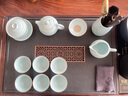 領(lǐng)藝優(yōu)品清雅茶具套裝茶幾一體式全自動(dòng)上水茶盤(pán)功夫泡茶家用客廳套餐 悅色汝窯配柯木清雅四合一 曬單實(shí)拍圖