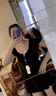 安與·洛施琪泳衣女感2023新款保守遮肚顯瘦溫泉性感連體裙式韓國ins泳裝 黑色 L  ( 建議95-115斤 ) 曬單實(shí)拍圖