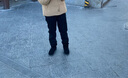迪卡儂（DECATHLON）東北雪地靴女冬季加厚保暖防滑防水棉鞋女戶外徒步 SH500 黑色 36 曬單實拍圖