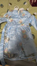 金布?。↗INBUDING）秋冬季女童連衣裙新款兒童漢服適合3-12歲小女孩穿的冬款加毛絨中 公主粉加絨毛邊 110 (均 碼) 曬單實拍圖