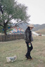 QGF登山?jīng)_鋒褲女春秋季拖地直筒寬松闊腿褲運(yùn)動(dòng)休閑時(shí)尚微喇工裝褲子 QT701-K8021黑色 M 曬單實(shí)拍圖