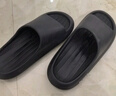 樸西氣墊踩屎感涼拖鞋女家居室內情侶靜音防臭防滑拖鞋男外穿夏 黑色 40-41 曬單實(shí)拍圖