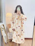淺物大碼睡裙女春秋長(cháng)袖加大碼胖妹妹公主風(fēng)可愛(ài)卡通可外穿家居服 X8744 M -建議80-100斤 曬單實(shí)拍圖