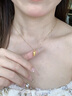 是你黃金開(kāi)心佛金項鏈女士金鑲玉足金佛頭吊墜生日禮物送媽媽老婆 足金佛吊墜+金重約0.3g禮盒 曬單實(shí)拍圖