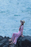 水云間浪漫粉色雪紡連衣裙女夏新款2025寬松半袖絕美氛圍高級感中長(cháng)裙子 淺花粉 S 曬單實(shí)拍圖