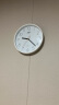 康巴丝（COMPAS）挂钟客厅 简约石英钟表挂墙时钟挂表 C2855-1 白色 实拍图