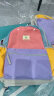 SHUKIKU大学生书包儿童学生书包男女生背包休闲双肩包香芋紫L码  实拍图