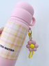 納登水杯保溫杯女生高顏值帶蓋茶水分離泡茶杯學(xué)生便攜不銹鋼隨行杯子 粉色 500ml 曬單實(shí)拍圖