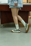 Jeep戶外登山鞋女輕便爬山徒步鞋女2024新款運(yùn)動(dòng)鞋女厚底網(wǎng)面百搭女鞋 灰綠色 38 曬單實(shí)拍圖