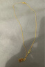 周大福 金条金砖黄金项链(工费880)45cm 约7.45g F226470 实拍图