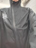 COMPRESSPORT颶風夾克越野皮膚衣戶外上衣10/10防風防水輕量沖鋒衣 簡約黑 L 曬單實拍圖