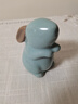 宇軒汝窯兔子茶寵福豬生肖豬粗陶茶玩手可養辦公家居紫砂豬擺件 YH--汝窯小兔子 曬單實(shí)拍圖