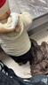 巴厘小豬兒童家居服加絨加厚秋衣冬季保暖女童分體內(nèi)衣套裝連帽男寶寶睡衣 奶油杏 90 曬單實拍圖