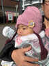 A 21 FUNB0-1歲女寶寶冬裝棉服10個(gè)月6嬰兒棉衣套裝冬季加厚幼兒棉襖二件套 梅花套裝綠色 加厚 73 建議6-12個(gè)月 曬單實(shí)拍圖